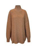 Blusa alongada com gola transpassada e mangas bufantes de cava quadrada Biamar