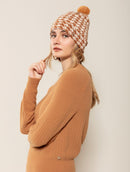 Blusa canelada em fio pluma com gola redonda e mangas de cava raglan Biamar