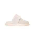 Pantufa oslo em algodão com pele fake e solado elevado Biamar