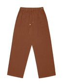 Calça reta com bolsos e cordão ajustável Biamar