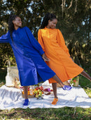 Vestido midi com botões e mangas bufantes Urbanity