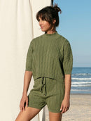 Bermuda em algodão com amarração e cordão ajustável Urbanity