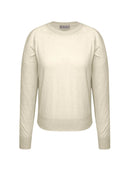 Blusa em lâ e cashmere com gola redonda e mangas de cava raglan Biamar