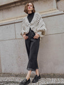 Casaco em ponto bolha com fechamento em botão Biamar