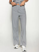 Calça reta com bolsos faca e elástico Biamar