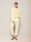 Calça em algodão com bolsos faca e barra dobrada Biamar