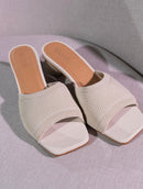 Tamanco mônaco com salto redondo Biamar