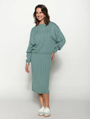 Blusa em algodão com tecimento em tranças, gola canoa e mangas de cava quadrada Biamar