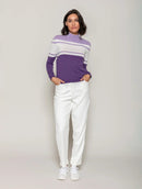 Calça reta em veludo com bolsos Biamar