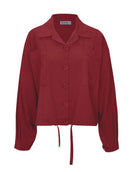 Jaqueta com botões, bolsos e detalhe em elástico Biamar