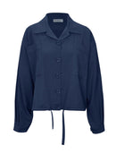 Jaqueta com botões, bolsos e detalhe em elástico Biamar