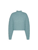 Blusa cropped com tecimento em tranças aBenção