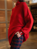 Blusa alongada com gola transpassada e mangas bufantes de cava quadrada Biamar