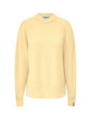 Blusa em fio pluma com gola redonda e mangas de cava raglan Biamar