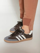 Calça em algodão com bolsos, cordão ajustável e barra mullet Biamar