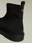 Bota London em malha de cano e solado baixo Biamar