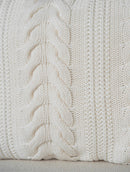 Capa em algodão para travesseiro com tecimento em tranças Biamar Home