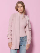 Casaco alongado em algodão com bolsos e mangas de cava quadrada Biamar