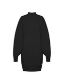 Vestido de gola média com mangas bufantes de cava quadrada aBenção