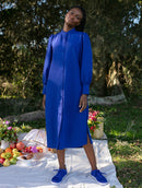 Vestido midi com botões e mangas bufantes Urbanity