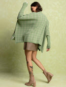 Capa mullet em padronagem geométrica com gola média Urbanity