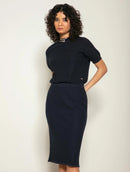 Blusa em algodão com trama detalhada Biamar