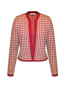 Casaco com padronagem em pied de coq e mangas de cava posta Urbanity