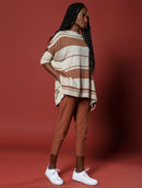 Blusa mullet oversized com decote canoa Urbanity