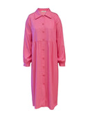 Vestido midi com botões e mangas longas Urbanity