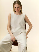 Macacão longo com bolsos e abertura nas costas Biamar