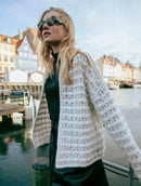 Casaco em ponto bombom com mangas de cava quadrada Biamar