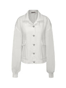 Casaco de moletom com mangas bufantes em tricô, bolsos e botões de metal Biamar