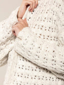 Casaco em ponto bombom com mangas de cava quadrada Biamar