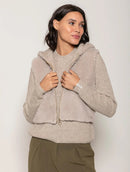 Blusa com colete removível em pele fake Biamar