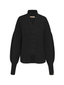 Casaco canelado com botões, bolsos e mangas de cava quadrada Biamar