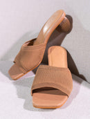 Tamanco mônaco com salto redondo Biamar