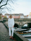 Calça em algodão com textura Biamar