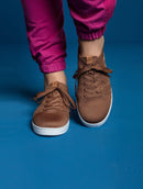 Tênis floripa em malha com textura, cadarço e solado baixo Biamar