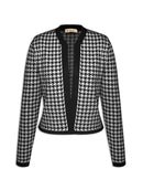 Casaco com padronagem em pied de coq e mangas de cava posta Urbanity