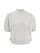 Blusa em algodão com trama detalhada Biamar