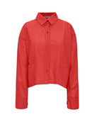 Camisa mullet em algodão com botões e mangas de cava posta Biamar