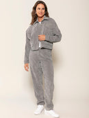 Calça reta em veludo com bolsos Biamar