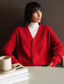 Casaco em fio pluma com padronagem poá e mangas de cava quadrada Biamar