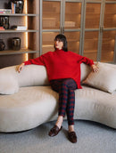 Blusa alongada com gola transpassada e mangas bufantes de cava quadrada Biamar