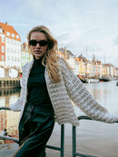 Casaco em ponto bombom com mangas de cava quadrada Biamar