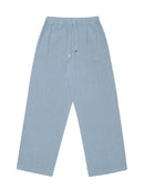 Calça reta com bolsos e cordão ajustável Biamar