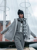 Casaco oversized reversível com capuz e sem fechamento frontal Biamar